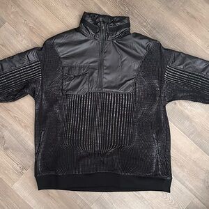Black Nike City Ready Oversized Quilted Pullover Training Jacket